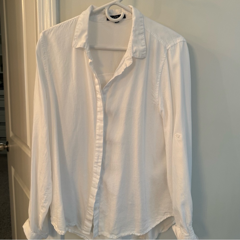 White button down shirt by Velvet Heart